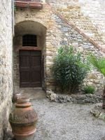 San Gimignanon talon pihapiiriä